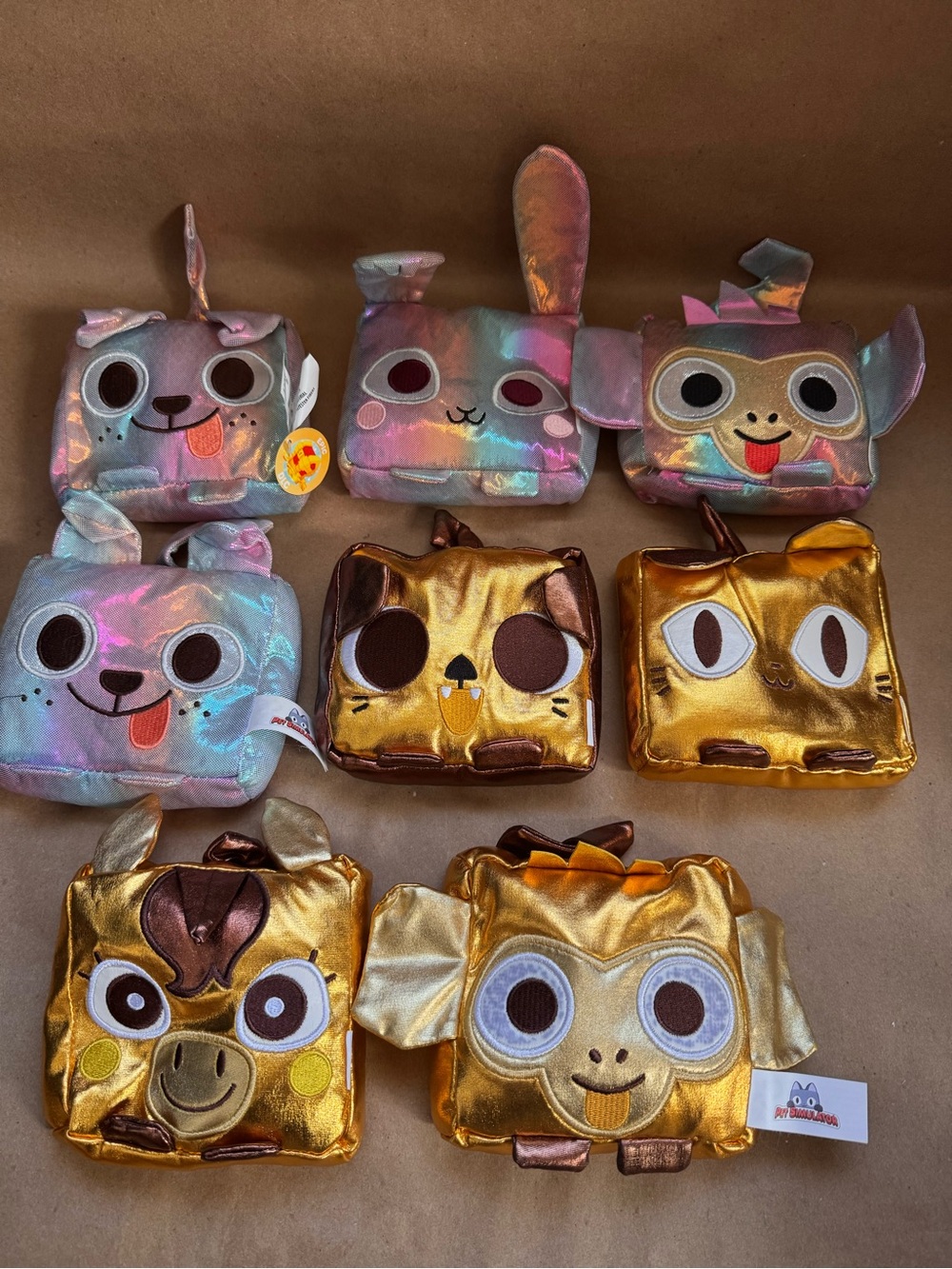 Roblox Pet Simulator Metallic Stuffy Lot of 8 (one token).